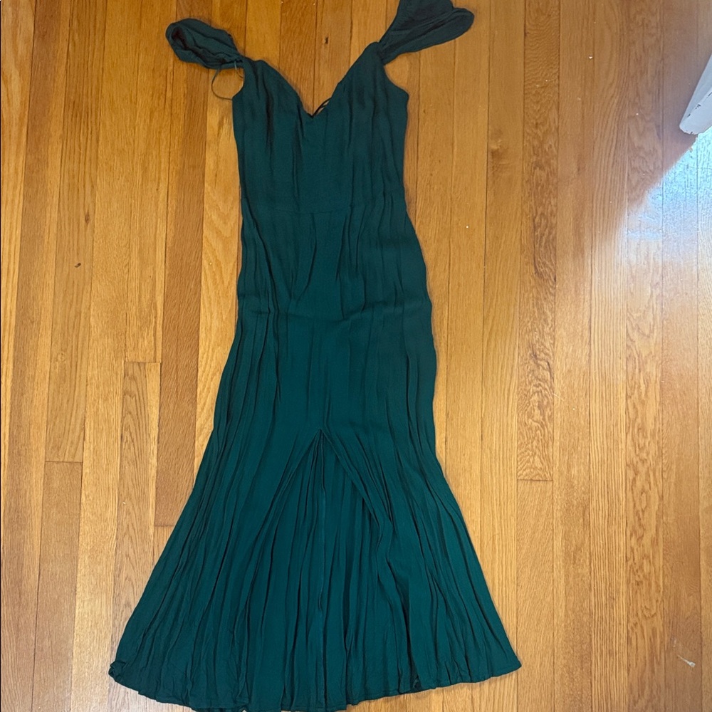 Reformation Deep Green Maxi Dress